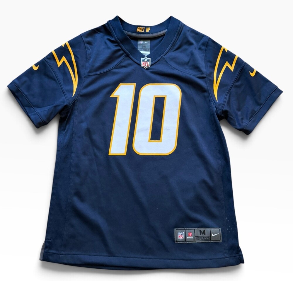 Nike Los Angeles Chargers NFL Justin Herbert #10 Jersey Navy On Field M Youth